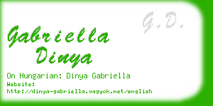 gabriella dinya business card